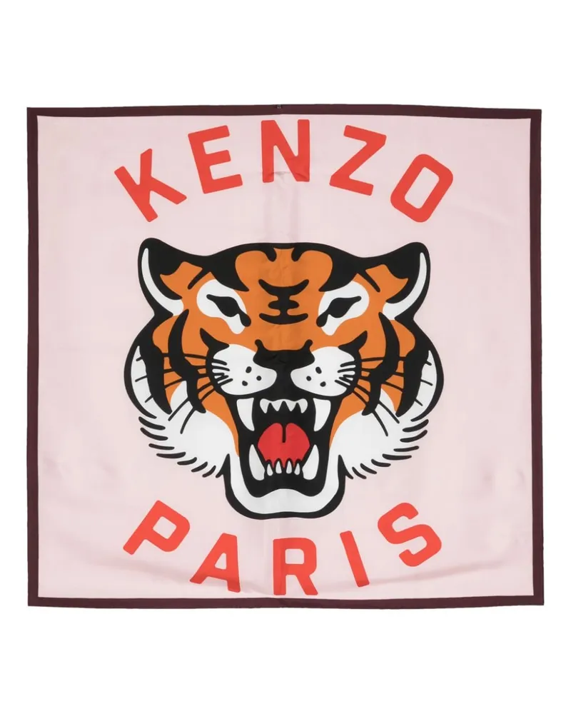 Kenzo Lucky Tiger Seidenschal Violett