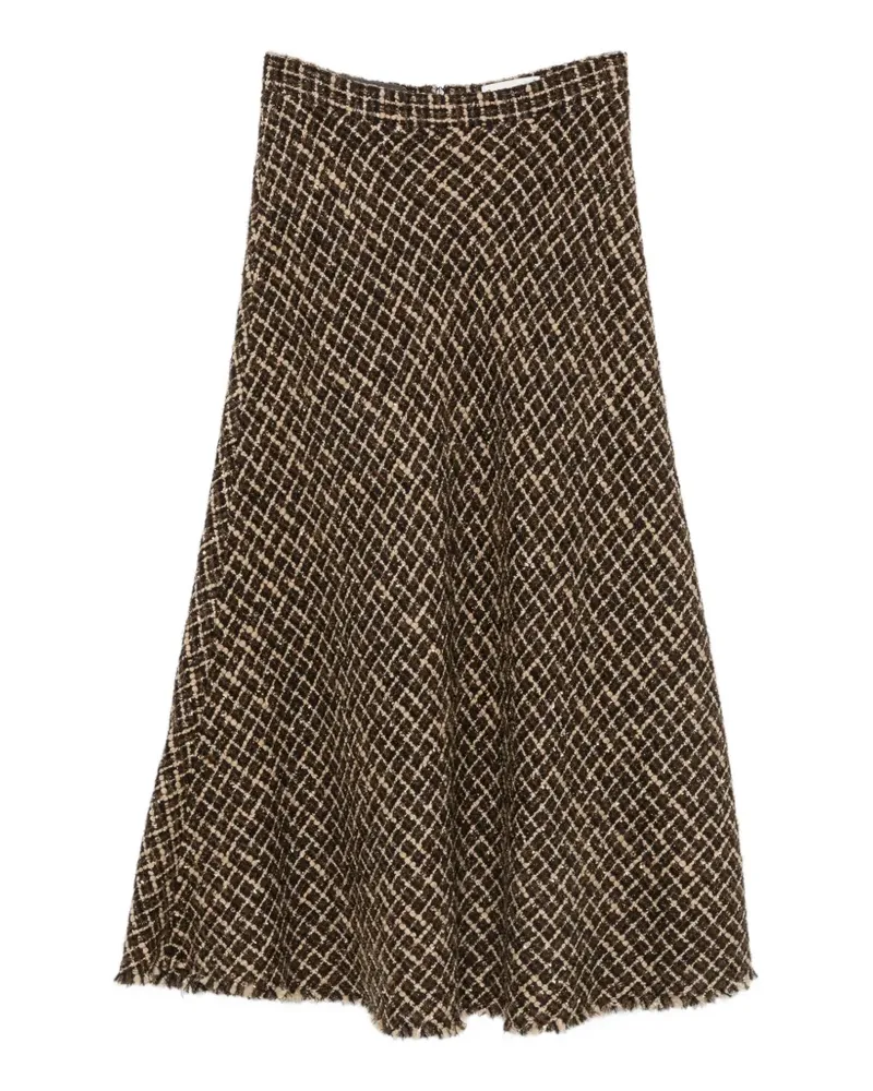 ANDIATA tweed midi skirt - Braun Braun