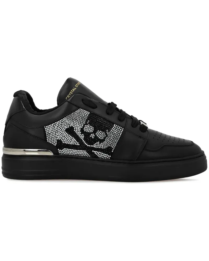 Philipp Plein Sneakers mit Kristallen - Schwarz Schwarz