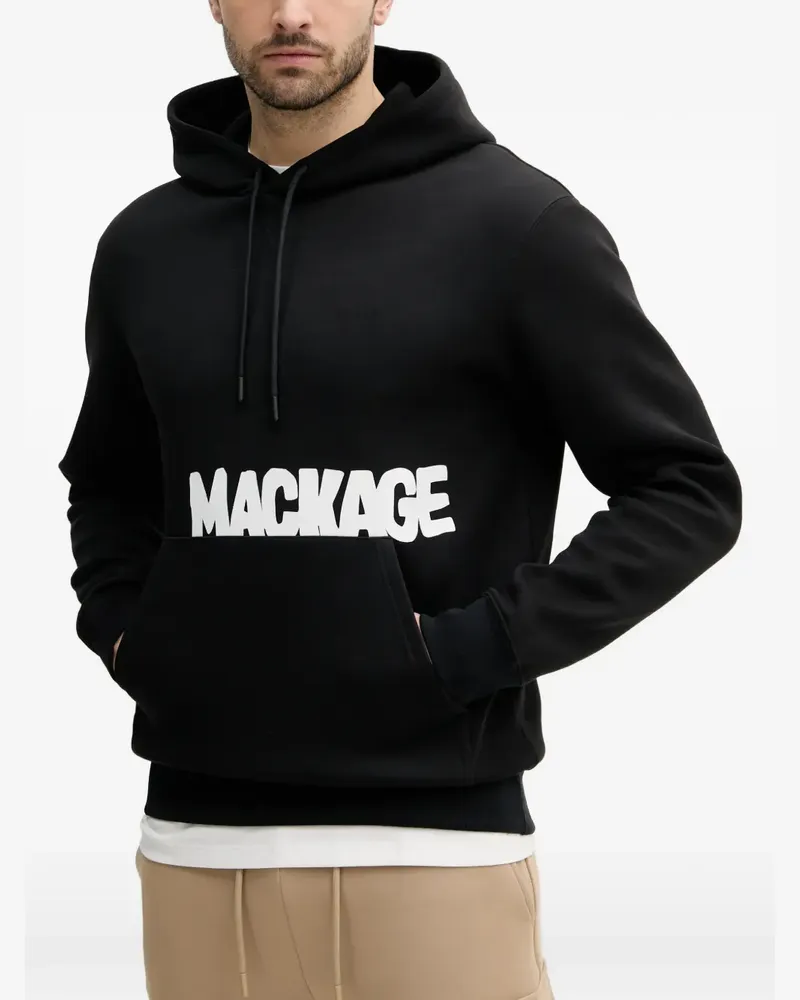 Mackage Krystian-PR logo-print hoodie - Schwarz Schwarz
