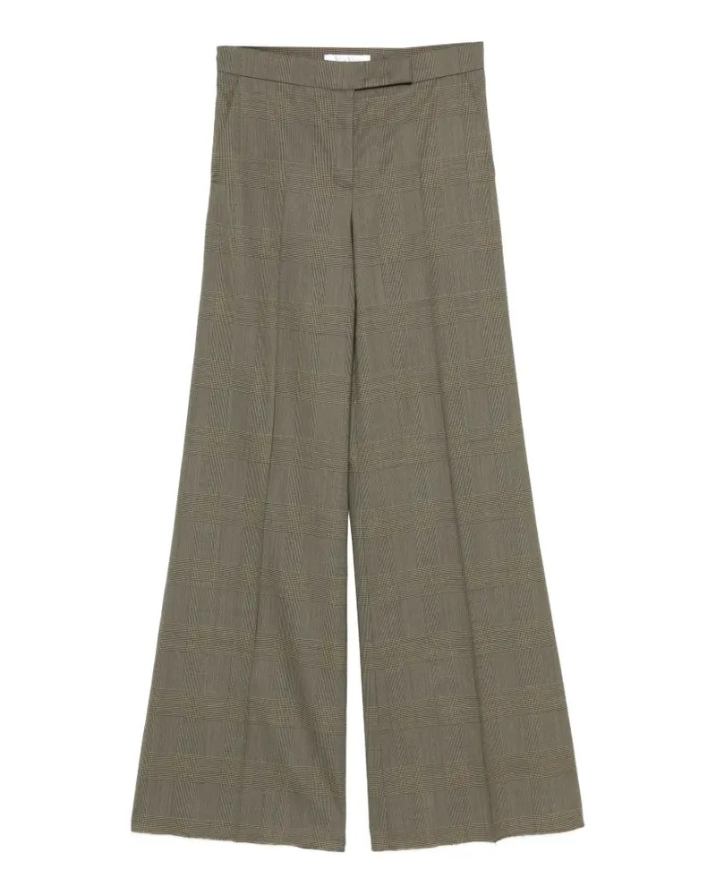 Max Mara Glen Hose mit Karomuster - Grün Grün