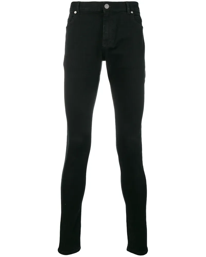 Balmain Klassische Skinny-Jeans - Schwarz Schwarz