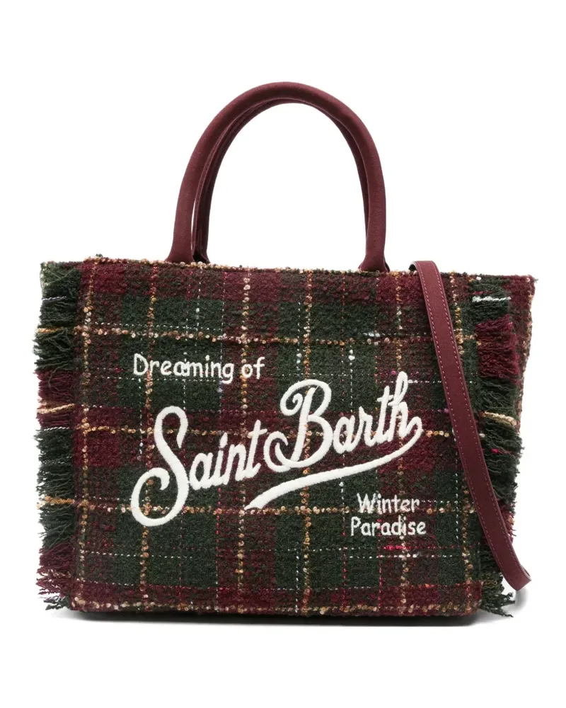 MC2 Saint Barth check fringed tote bag - Rot Rot