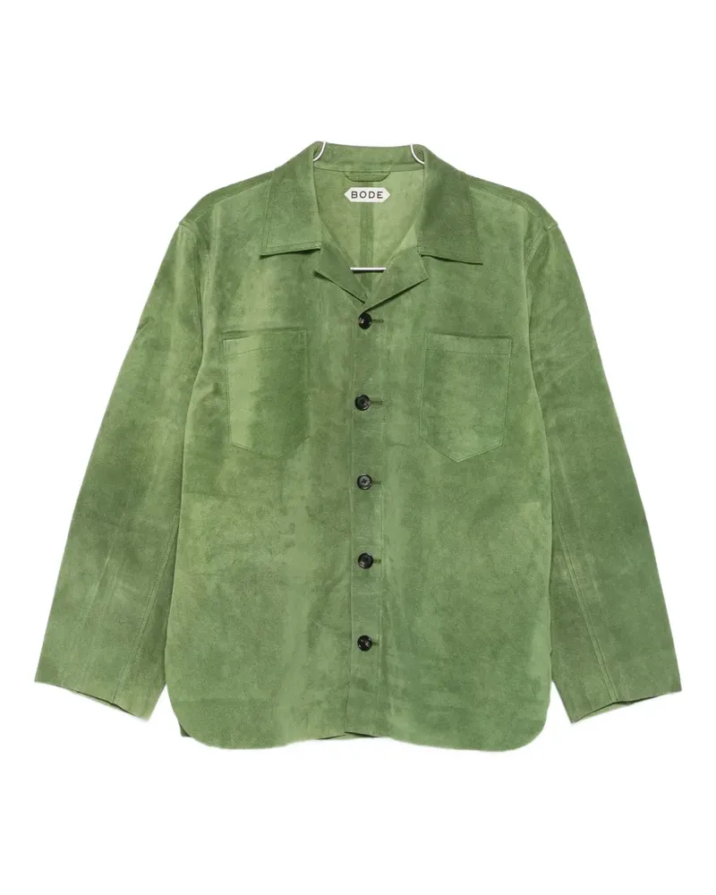 BODE suede shirt jacket - Grün Grün