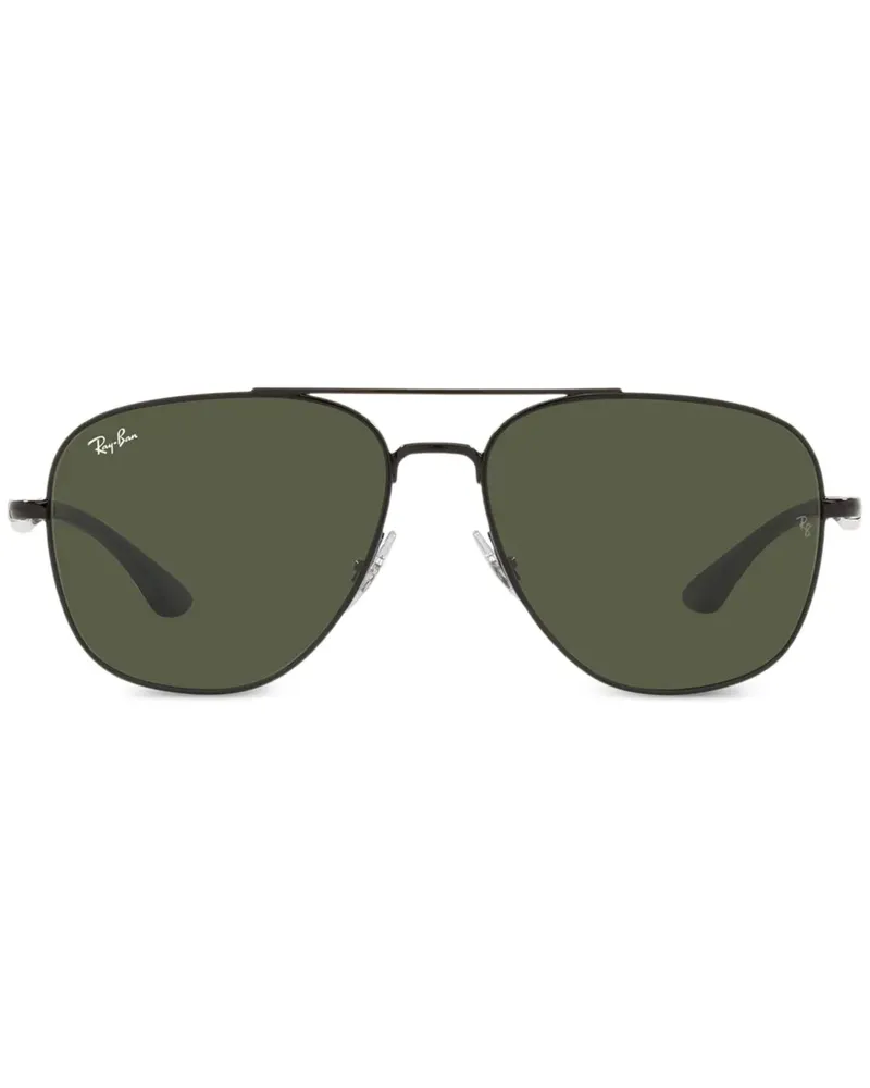 Ray Ban Sonnenbrille mit Logo-Print - Schwarz Schwarz