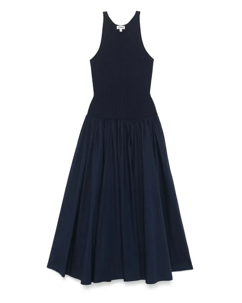 STAUD Yamila Maxikleid - Blau Blau