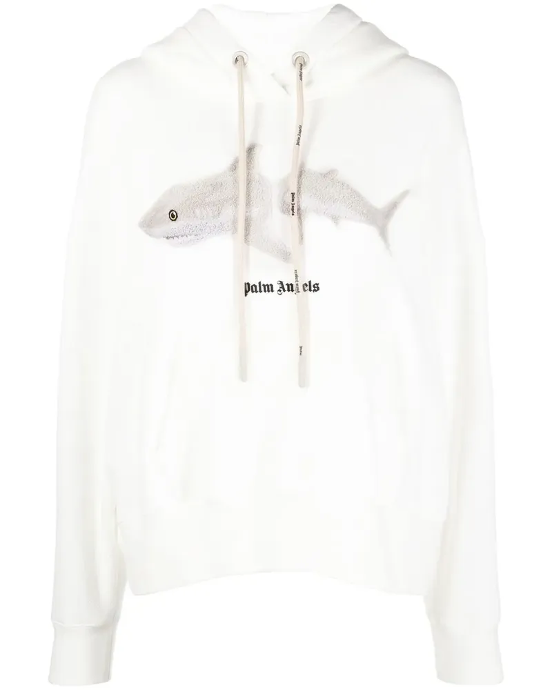 Palm Angels Hoodie mit grafischem Print - Weiß Weiß