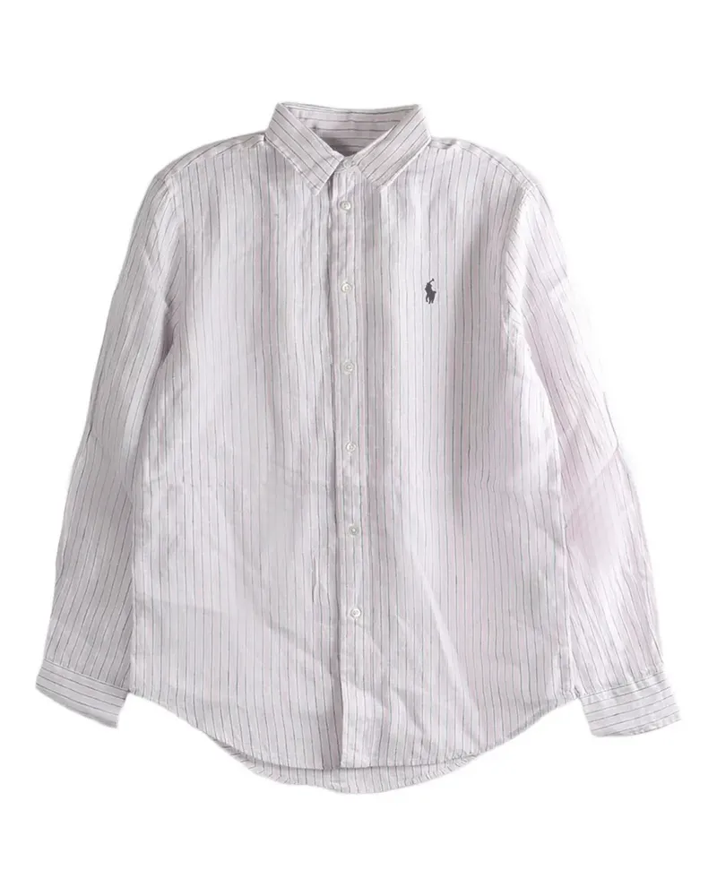 Ralph Lauren Gestreiftes Hemd mit Logo - Rosa Rosa
