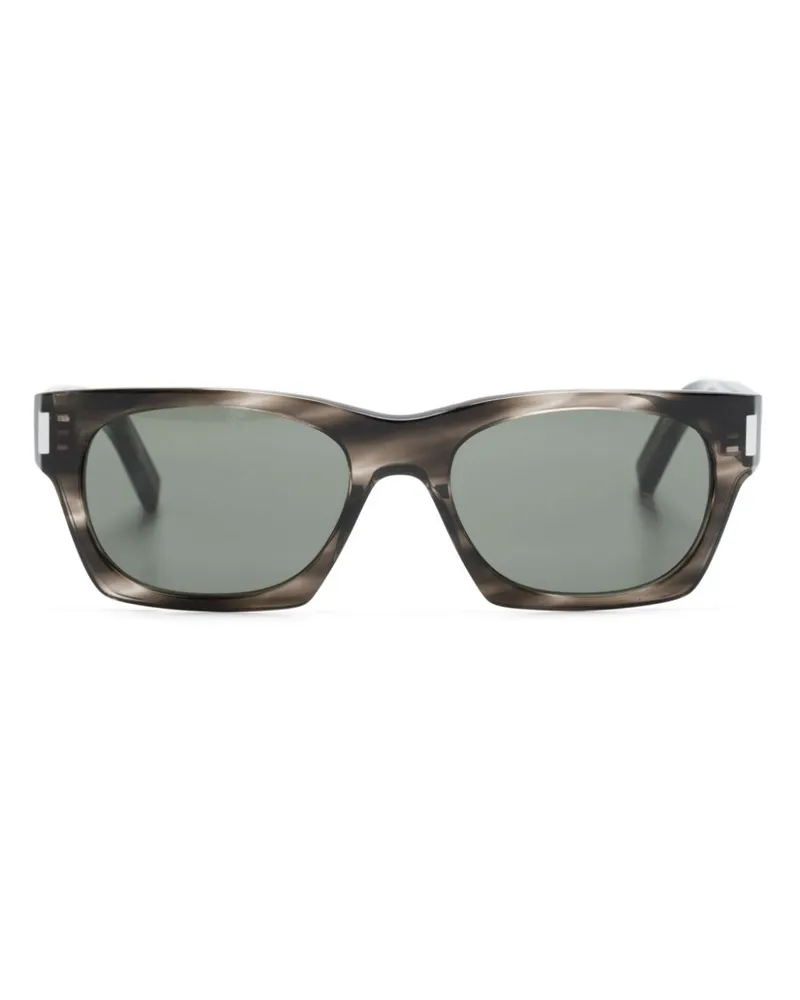 Saint Laurent SL 402 Sonnenbrille mit eckigem Gestell - Braun Braun