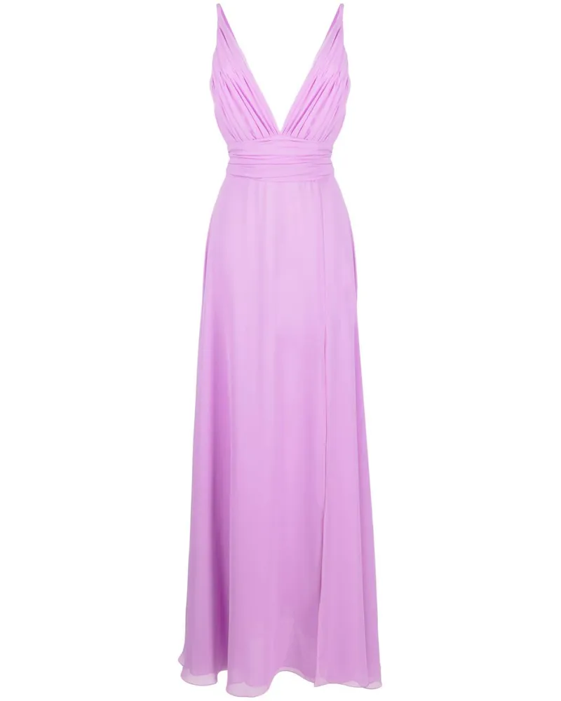 Blanca Abendkleid mit V-Ausschnitt - Violett Violett