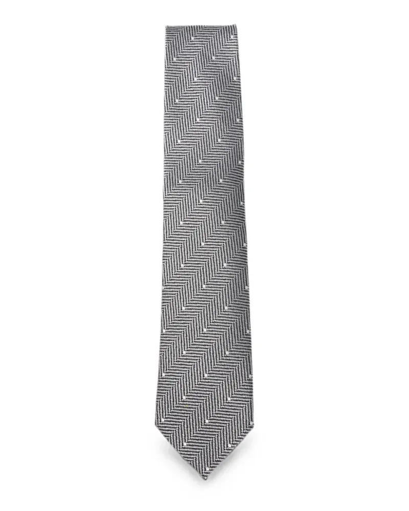 Tom Ford Krawatte mit Polka Dots - Schwarz Schwarz
