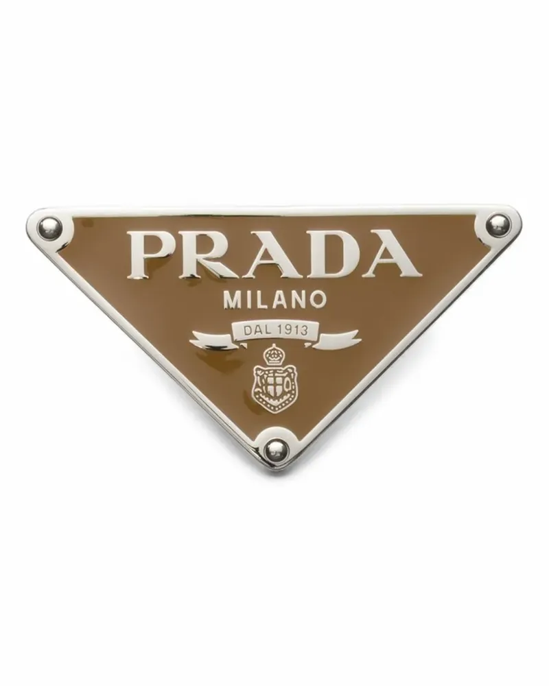 Prada Gürtelschnalle aus emailliertem Metall - Custom Belts - Braun Braun