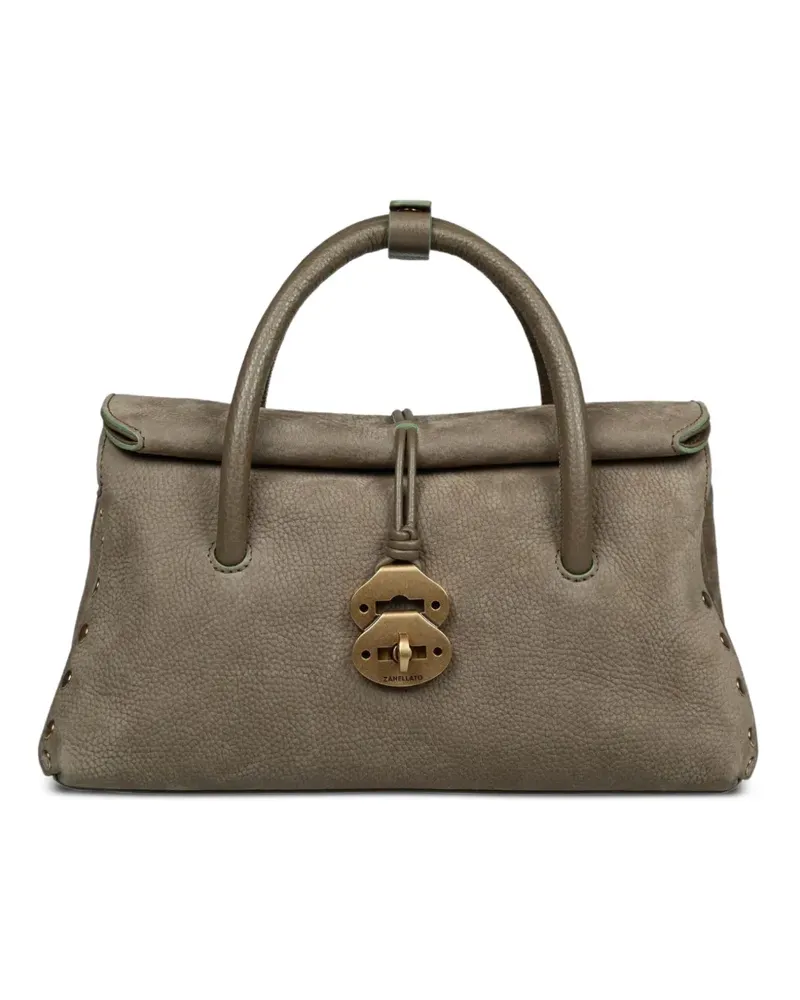 Zanellato Dotta Tote Bag mit Nieten - Grün Grün