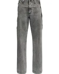 Maison Margiela Halbhohe Straight-Leg-Jeans Grau