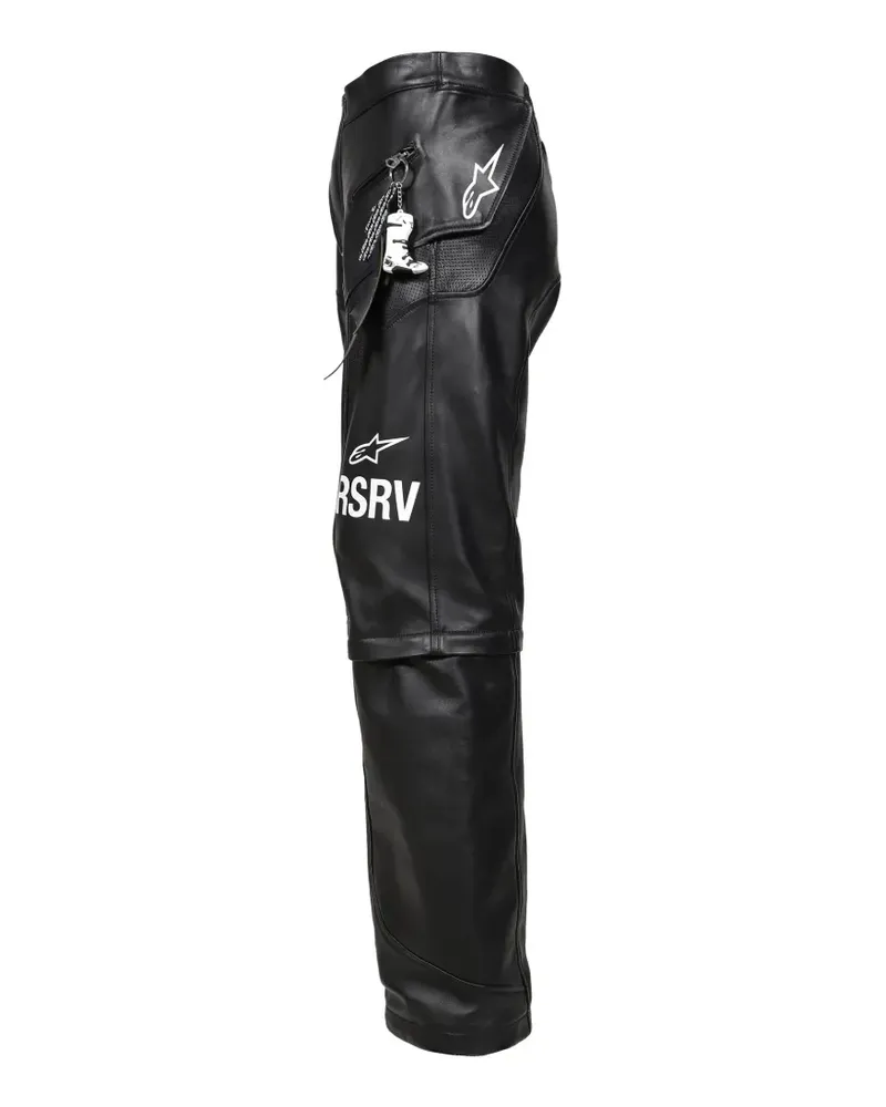 Alpinestars 2.0 Neo Bat logo-print panelled leather trousers - Schwarz Schwarz