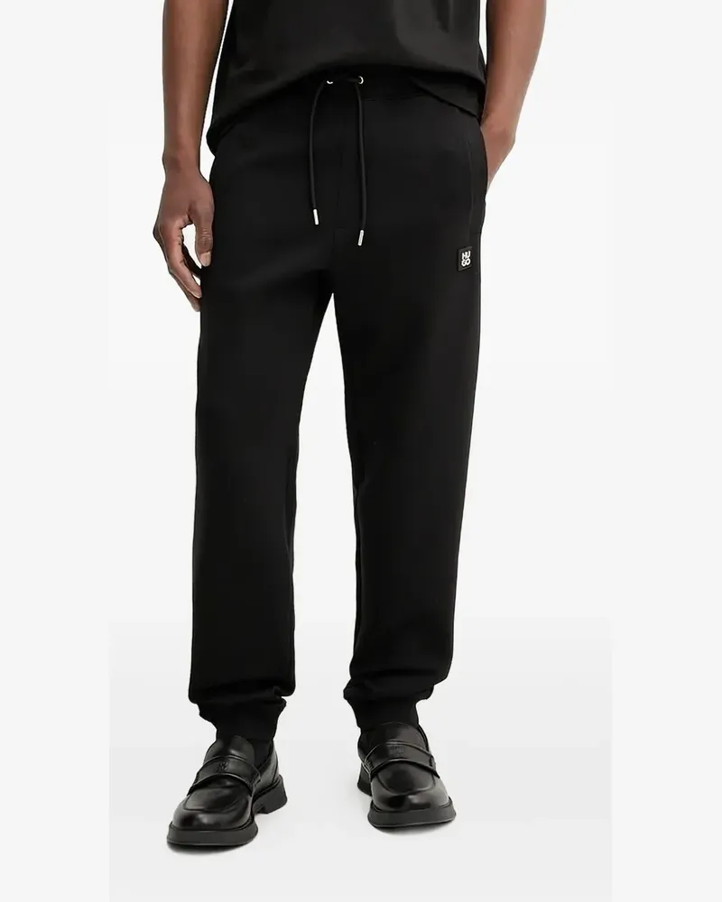 HUGO BOSS Jogginghose mit Logo-Patch - Schwarz Schwarz