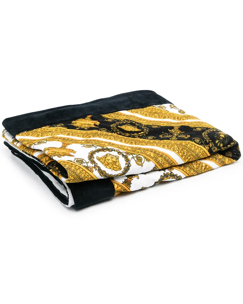 Versace Badetuch mit Barock-Print - Gold Gold