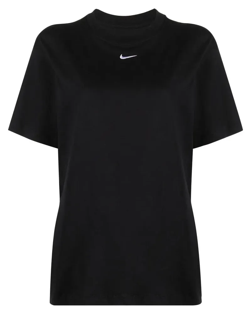 Nike T-Shirt mit Logo-Print - Schwarz Schwarz