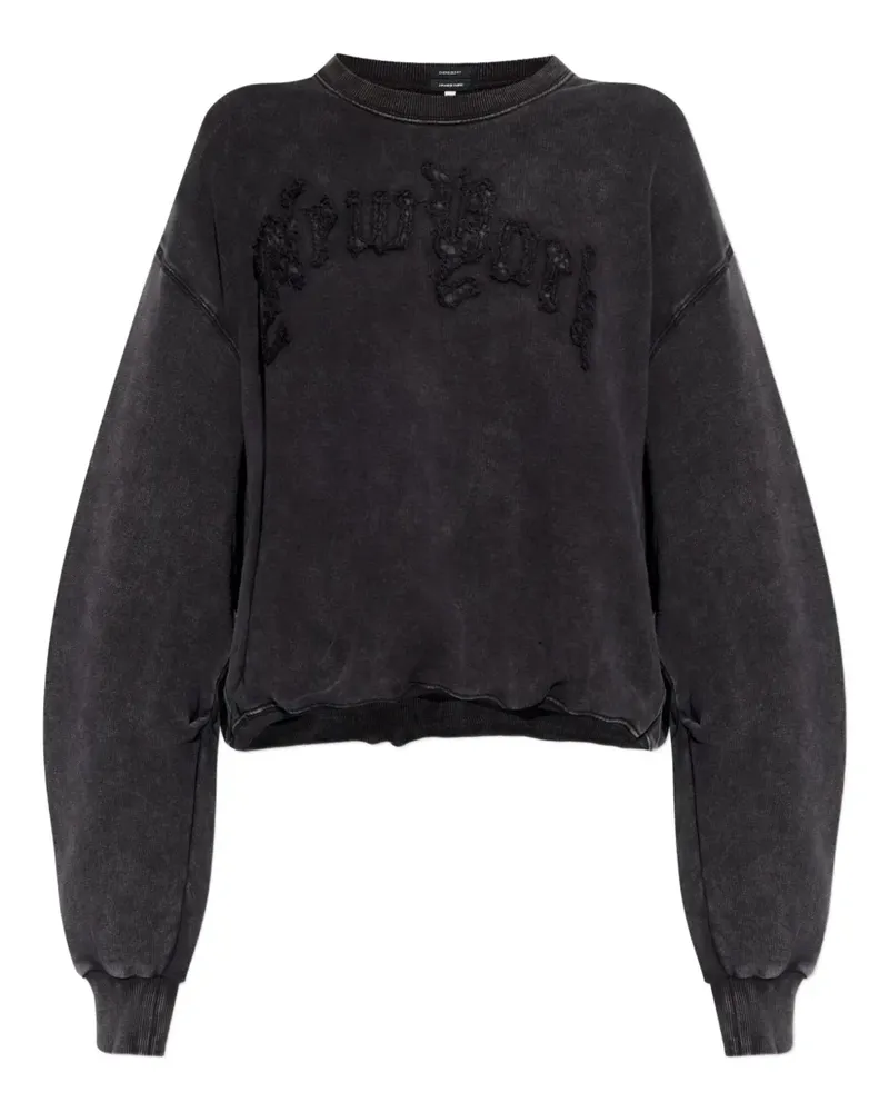 R13 Ausgefranstes Sweatshirt mit Verzierung - Grau Grau