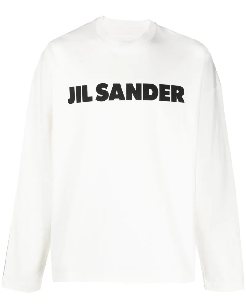 Jil Sander T-Shirt mit Logo-Print - Weiß Weiß