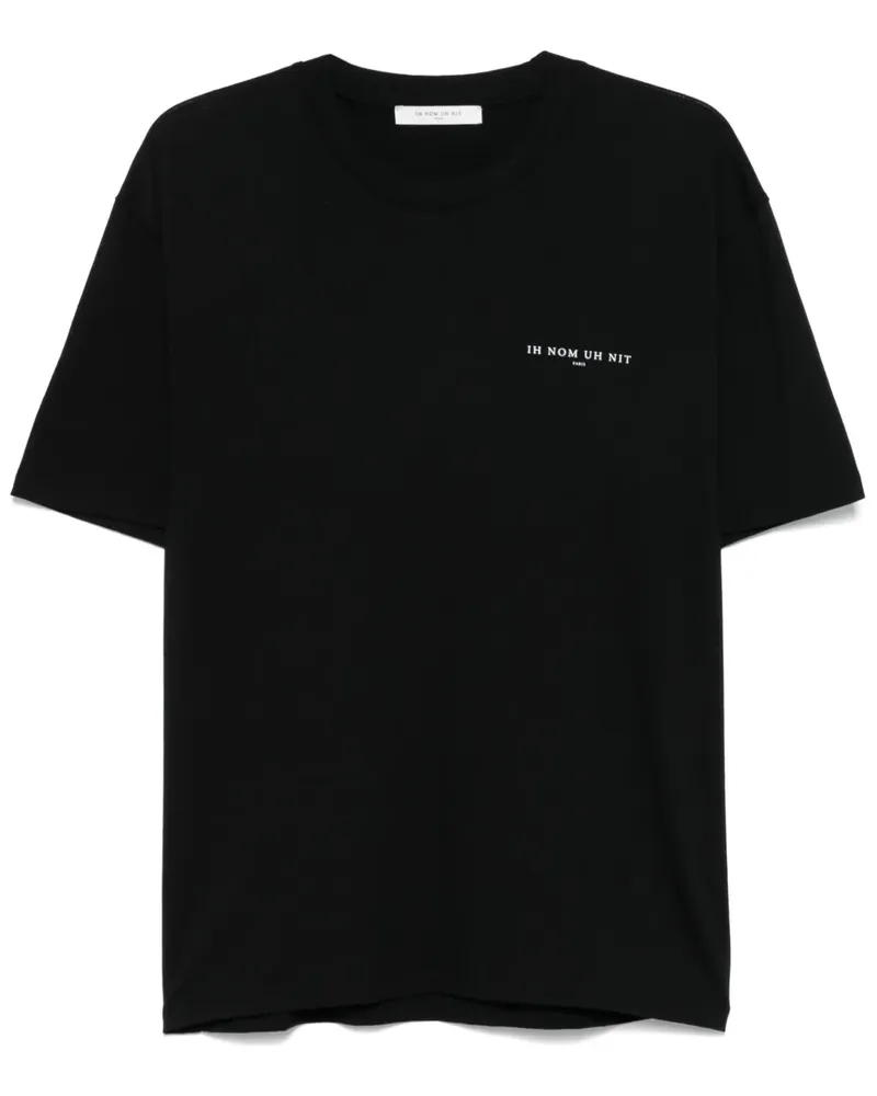 IH NOM UH NIT T-Shirt mit Logo-Print Schwarz