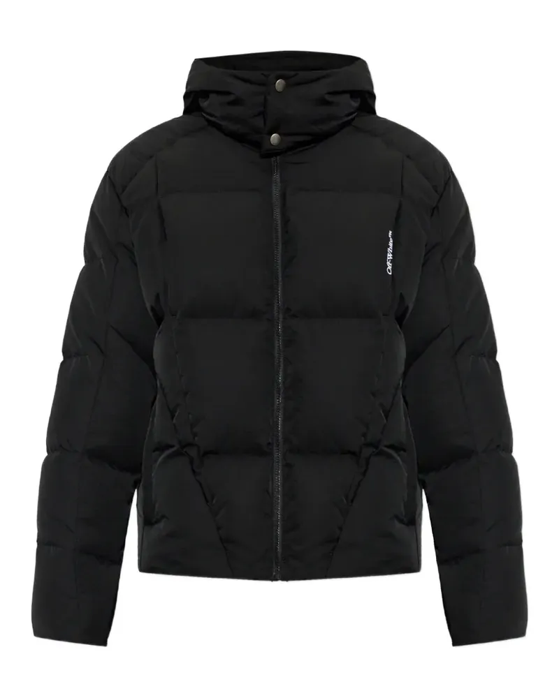 OFF-WHITE Jacke mit Logo - Schwarz Schwarz