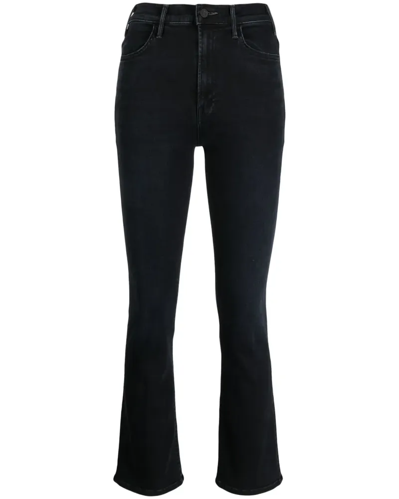 Mother The Hustler Cropped-Jeans - Blau Blau
