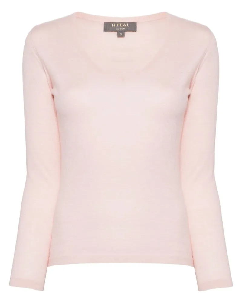 N.Peal Imogen Kaschmirpullover Rosa