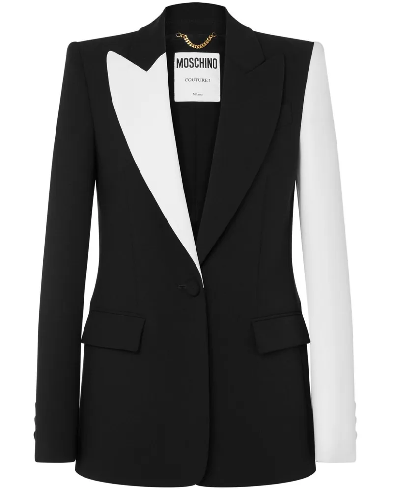 Moschino Einreihiger Blazer Schwarz