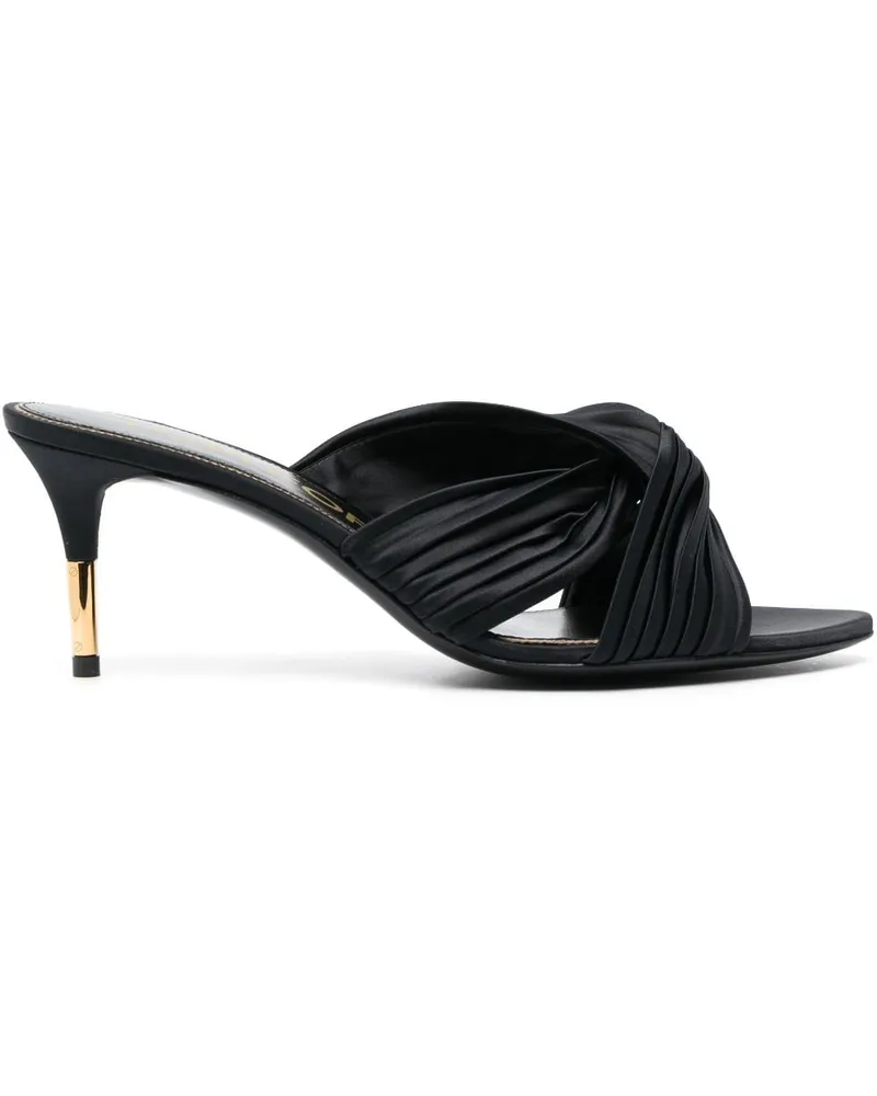 Tom Ford Sandalen mit Knotendetail 75mm - Schwarz Schwarz