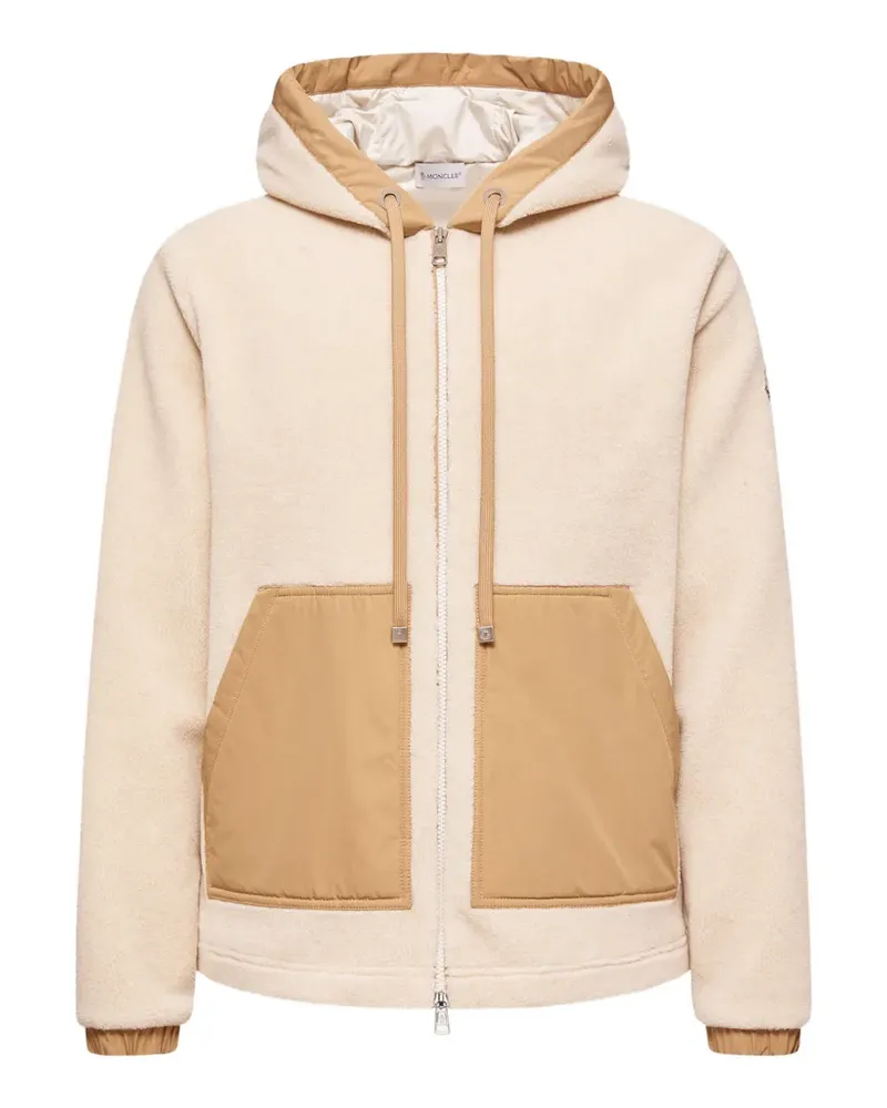 Moncler zip-up hoodie - Nude Nude