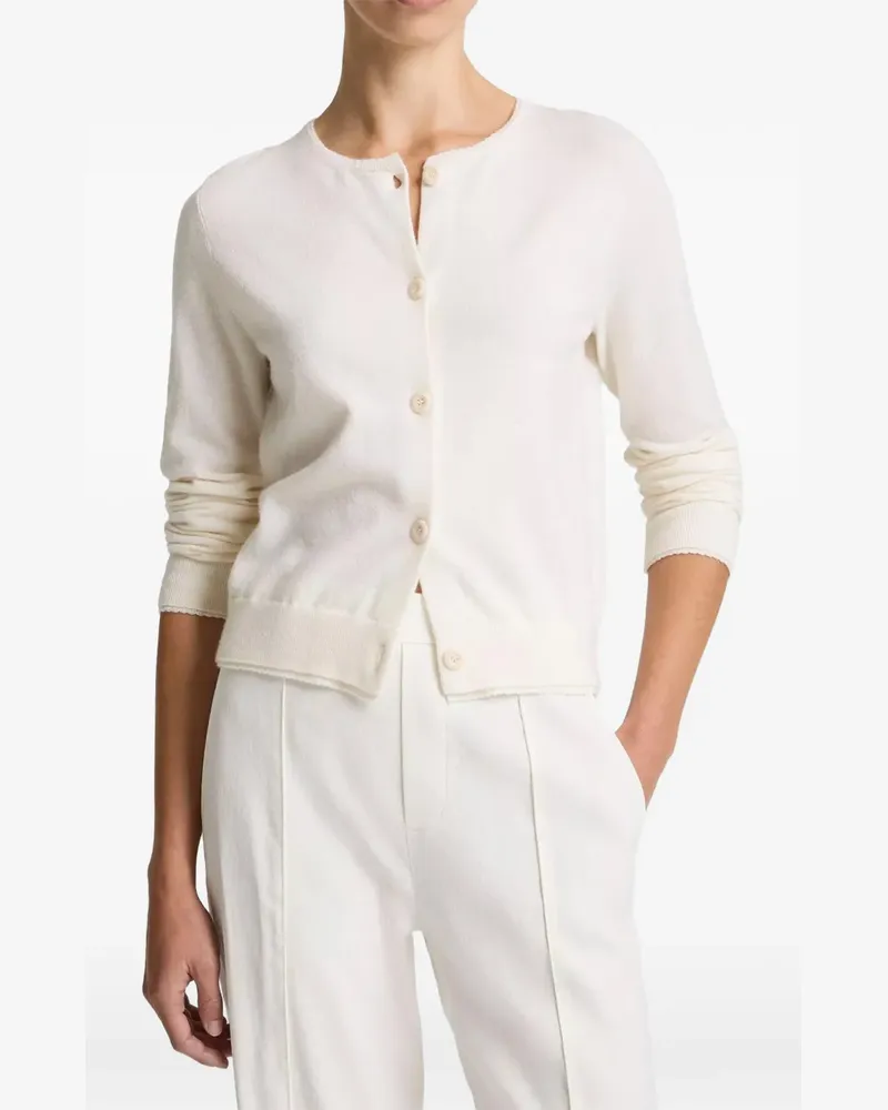 Vince Cardigan mit gewelltem Saum - Nude Nude