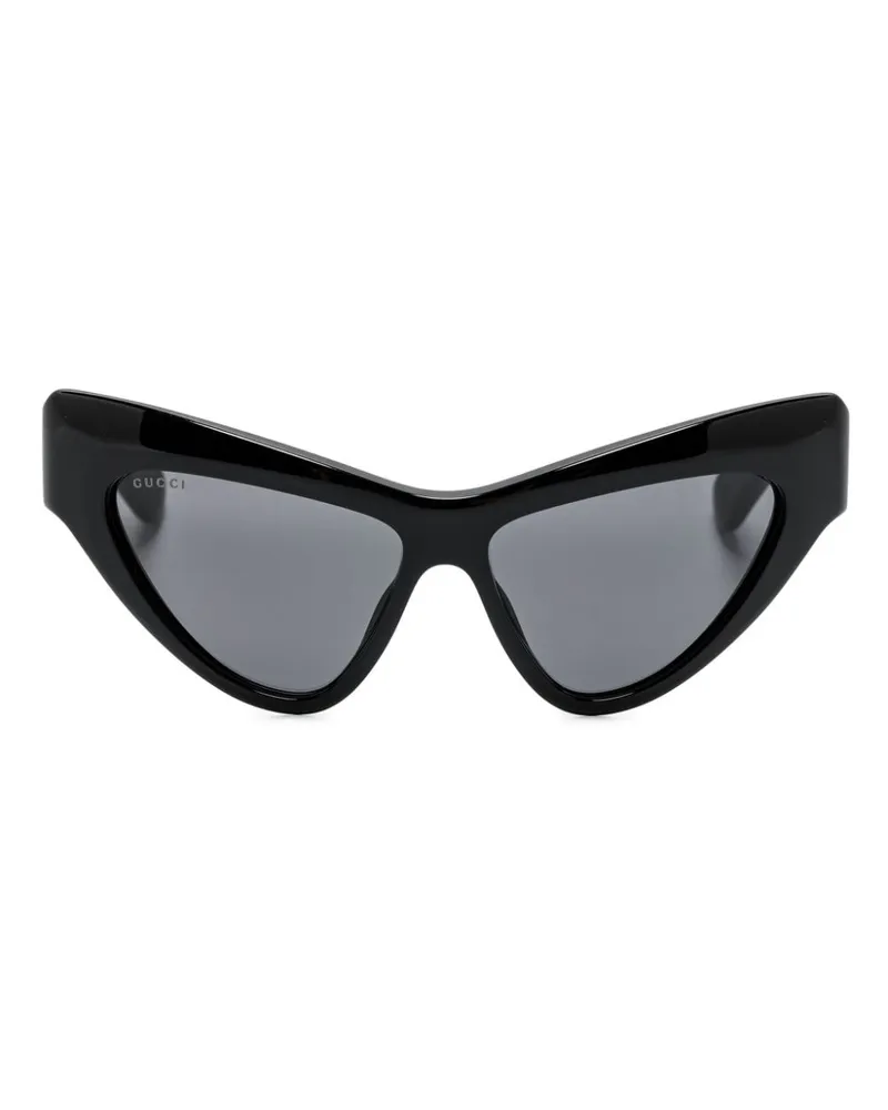 Gucci Sonnenbrille mit Cat-Eye-Gestell - Schwarz Schwarz