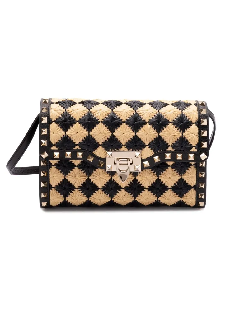 Valentino Garavani Rockstud Schultertasche - Schwarz Schwarz