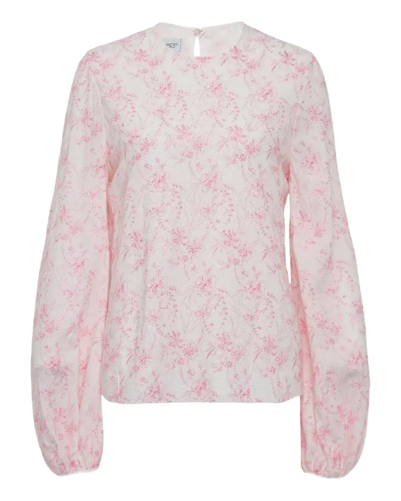 Giambattista Valli printed long-sleeve blouse - Weiß Weiß