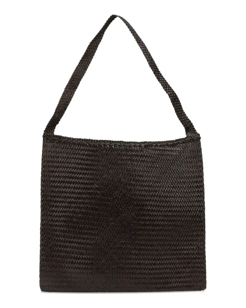 Dragon Diffusion Ars leather tote bag - Braun Braun