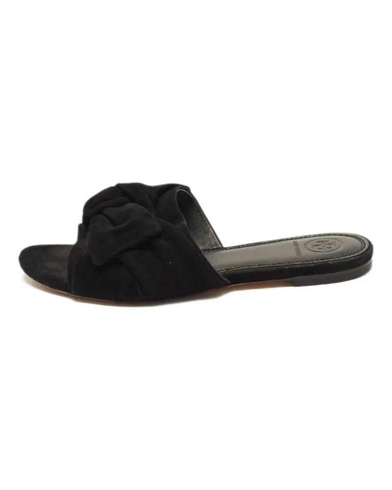 Tory Burch Pantoletten mit Schleife - Schwarz Schwarz