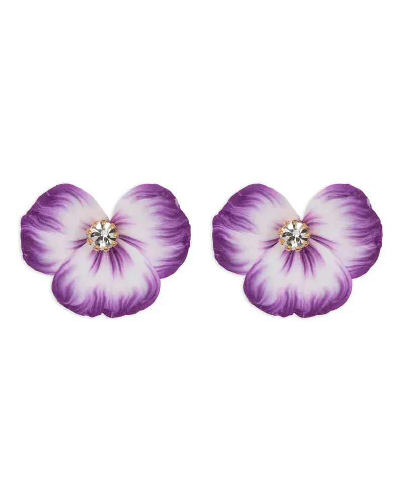 Jennifer Behr Aleah Ohrringe mit Blumen - Violett Violett