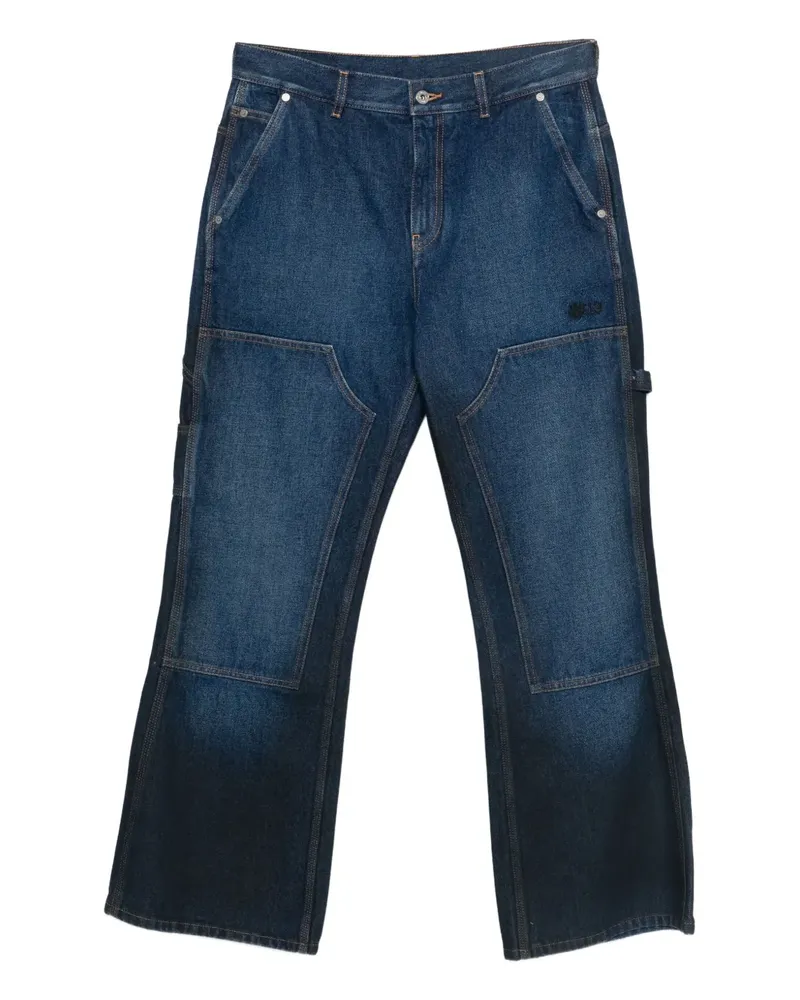 OFF-WHITE Jeans mit Kontrasteinsätzen - Blau Blau