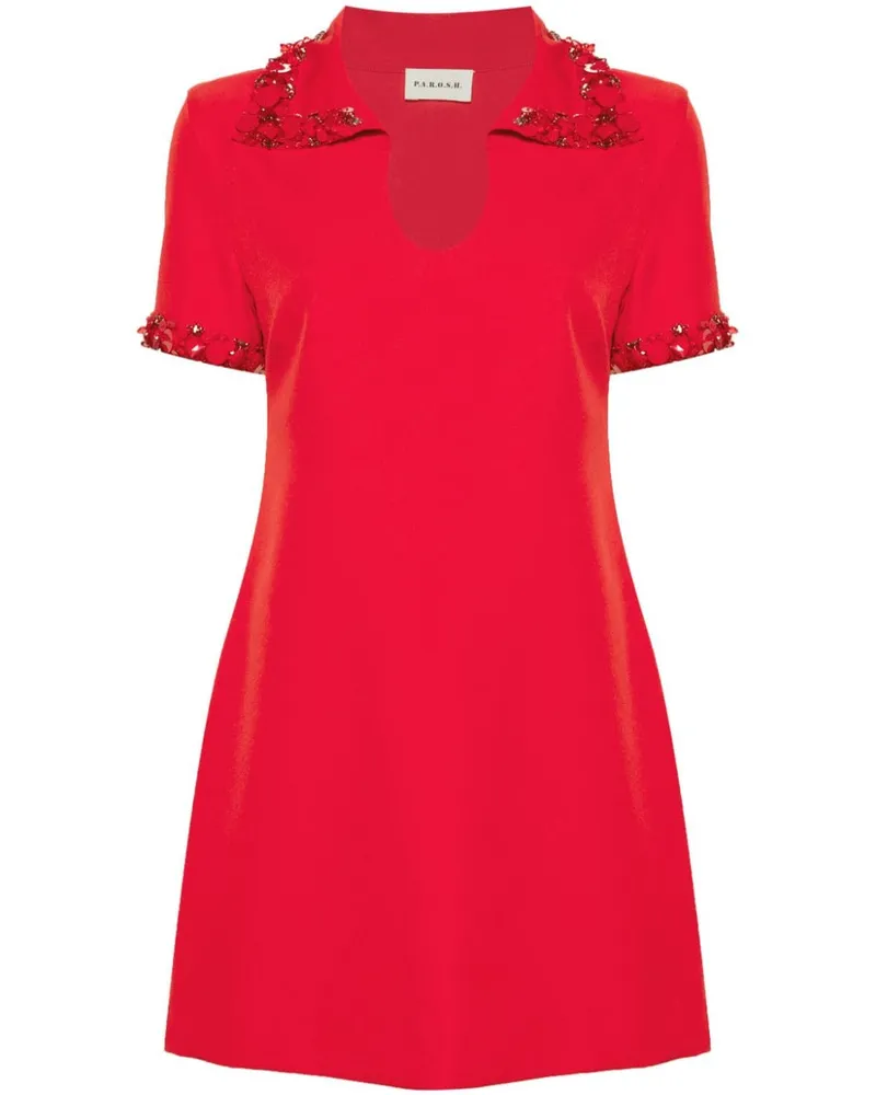P.A.R.O.S.H. P.A.R.O H. Minikleid mit Pailletten - Rot Rot