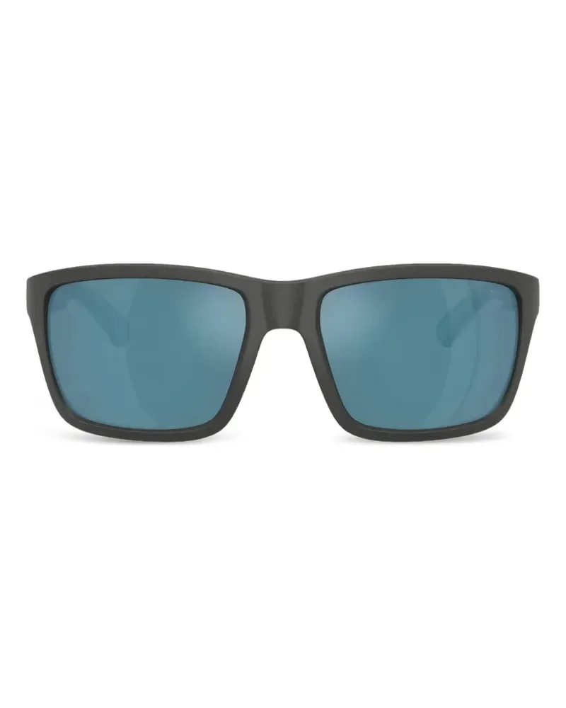 Burberry Check-pattern square-frame sunglasses - Grau Grau