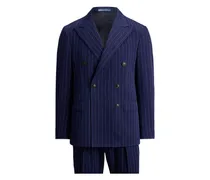 Doppelreihiger Anzug mit Nadelstreifen - Blau