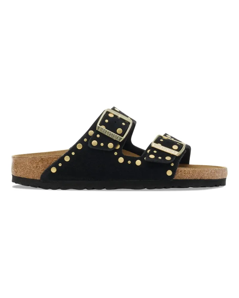 Birkenstock Arizona rivet-embellished suede sandals - Schwarz Schwarz