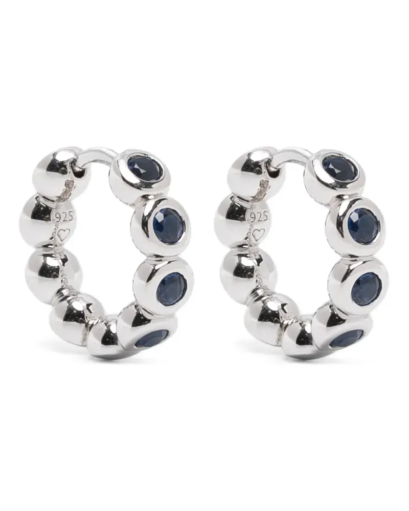 Missoma Tennis small hoop earrings - Silber Silber