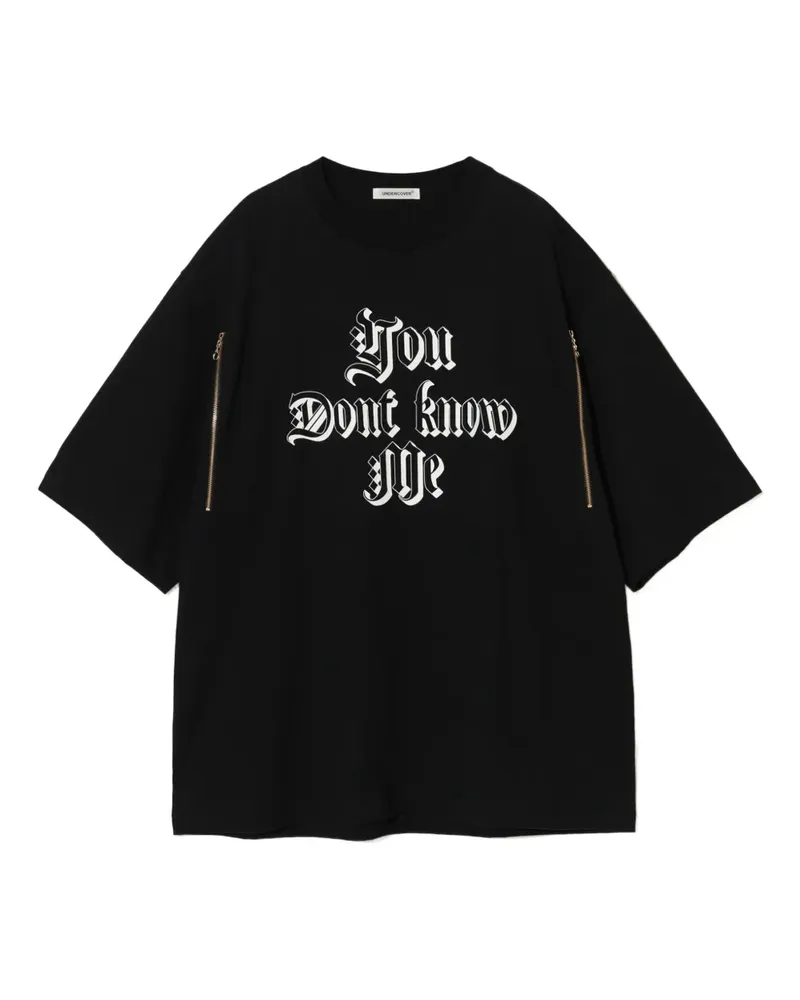Undercover T-Shirt mit grafischem Print - Schwarz Schwarz