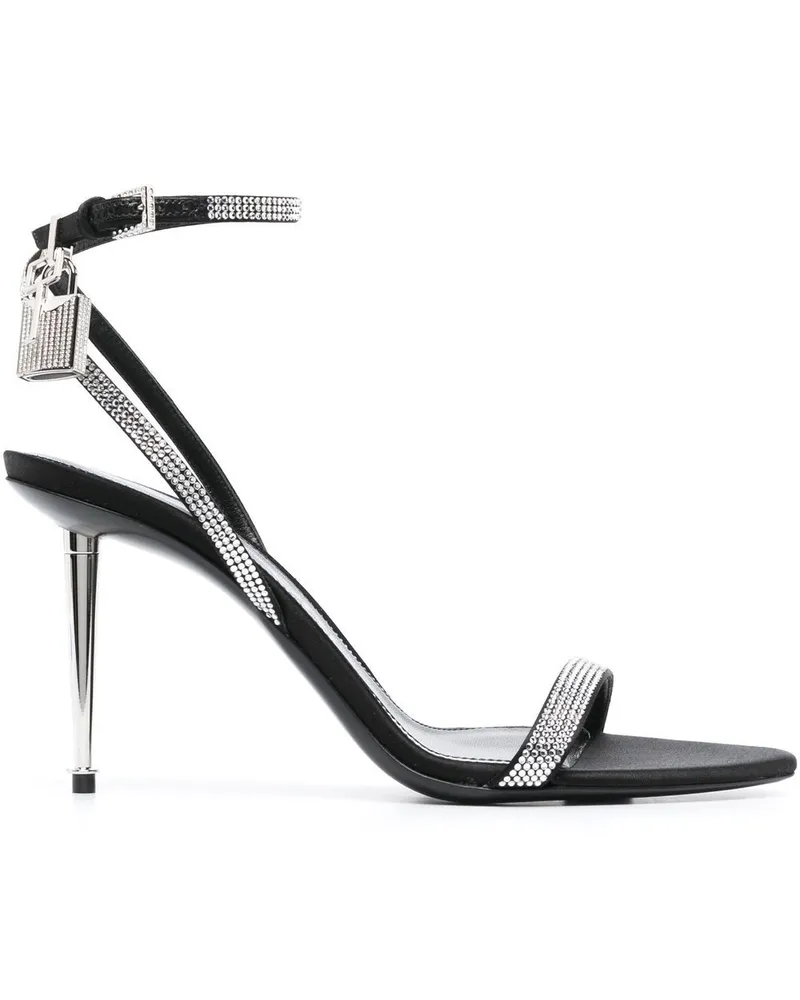 Tom Ford Sandalen mit Kristallen 105mm - Schwarz Schwarz