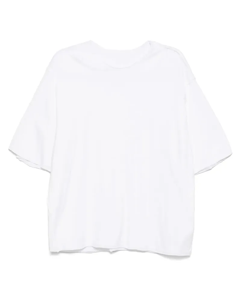 ATTACHMENT T-Shirt im Layering-Look - Weiß Weiß