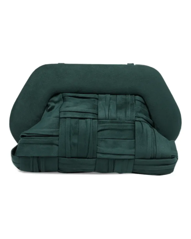 THEMOIRÈ Bios Intreccio draped clutch bag - Grün Grün