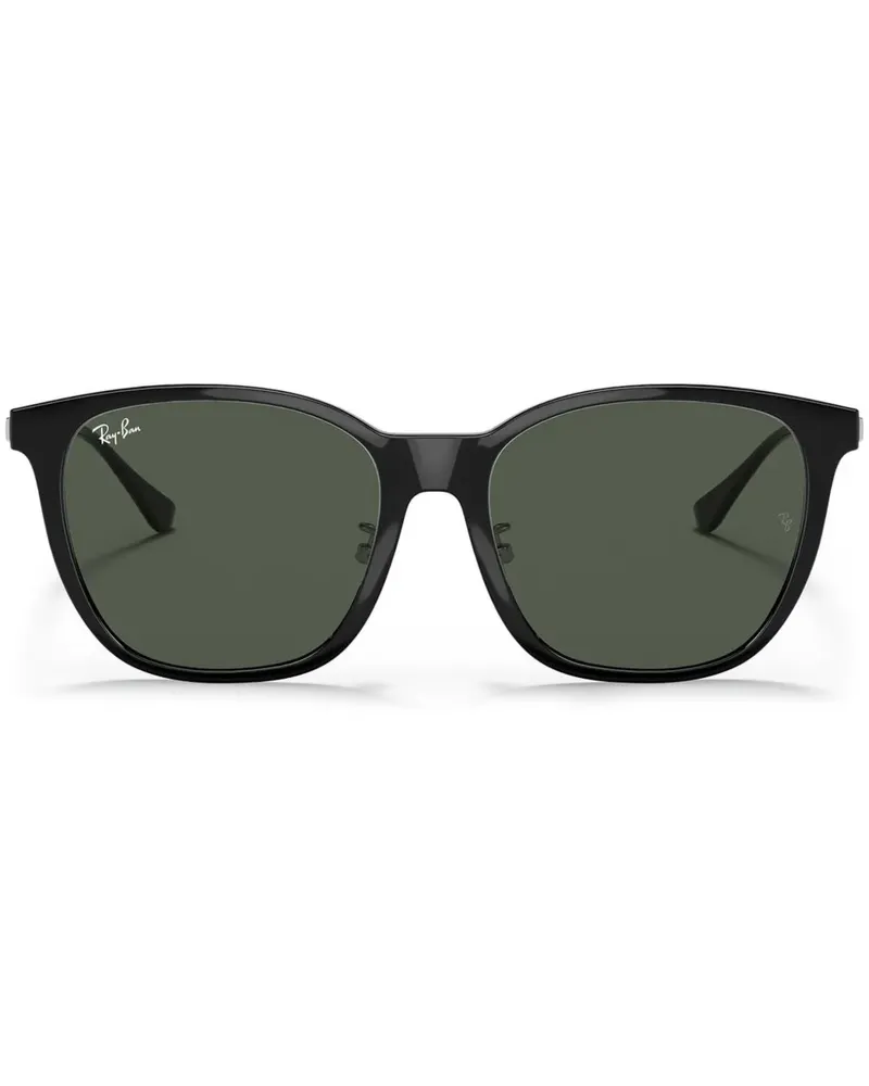 Ray Ban Sonnenbrille mit eckigem Gestell - Schwarz Schwarz