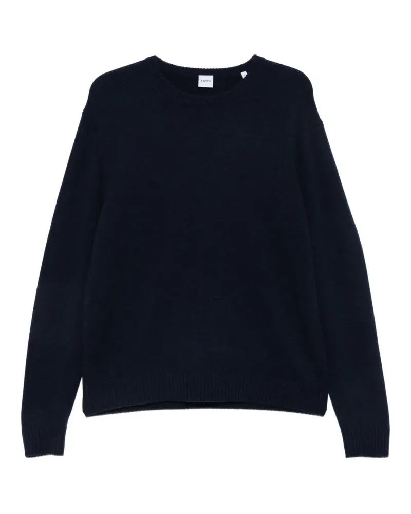 ASPESI crew-neck long-sleeve sweater - Blau Blau